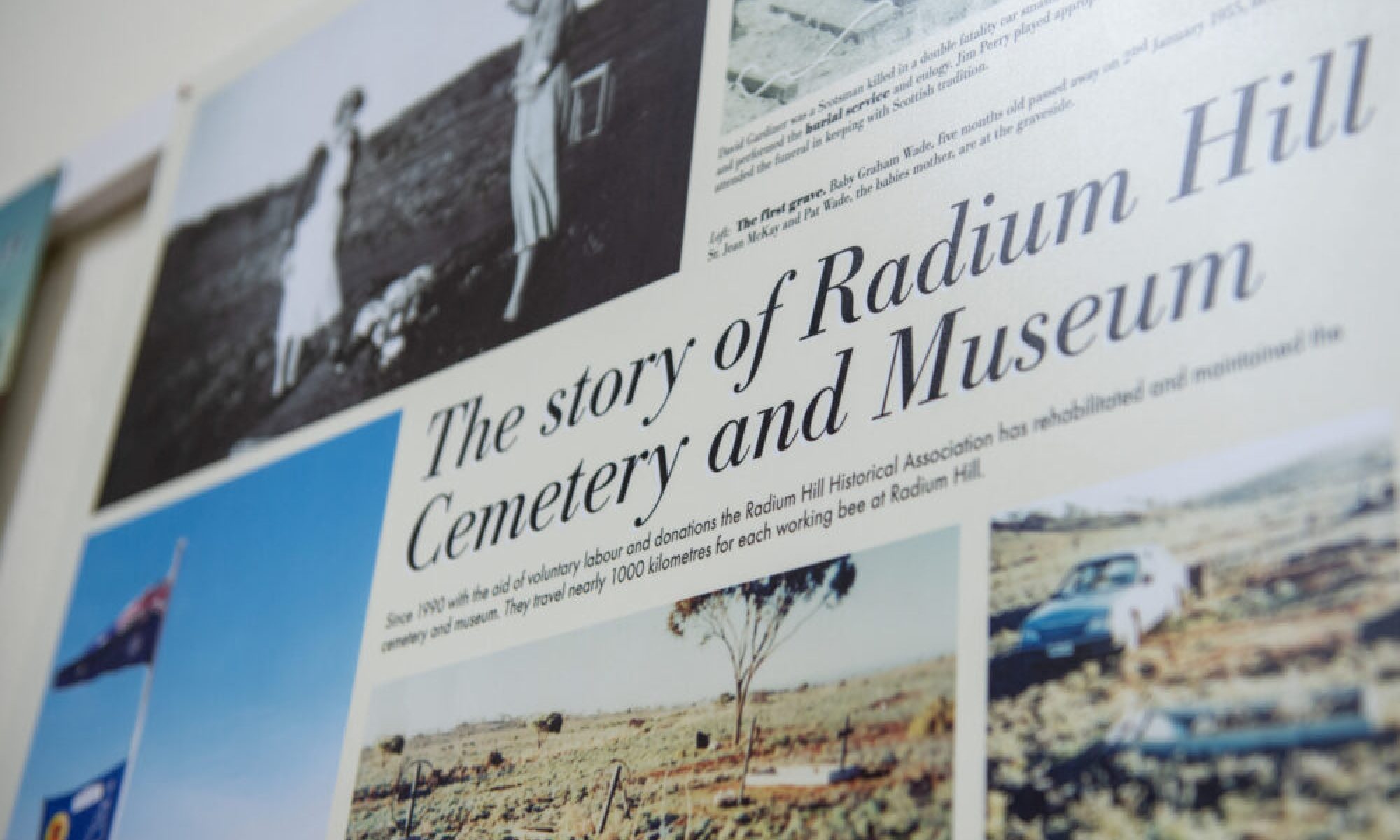 Radium Hill Museum display